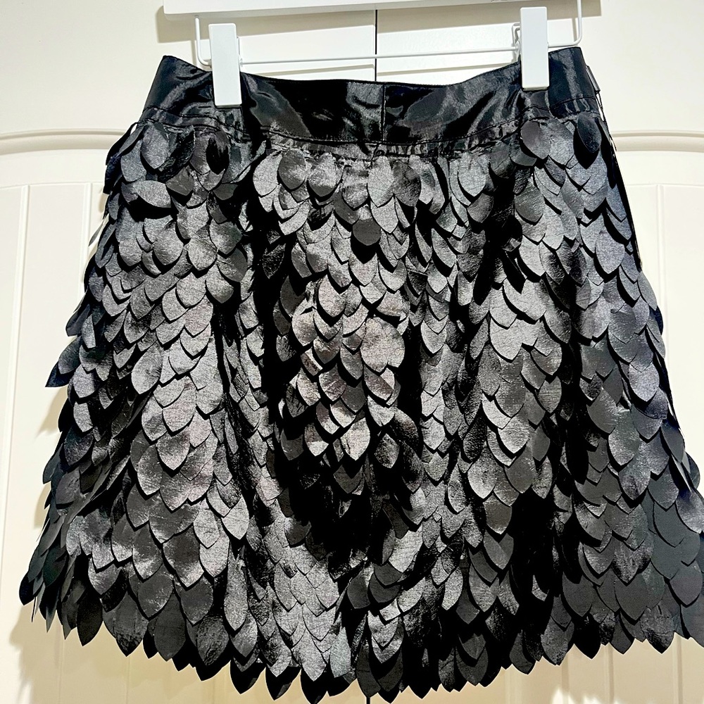 Kardashian Kollection Size Medium Black Petal Detailed Skirt - New With Tags